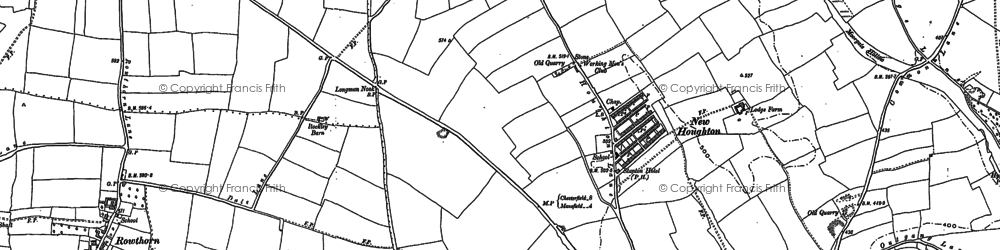 Old map of New Houghton in 1897