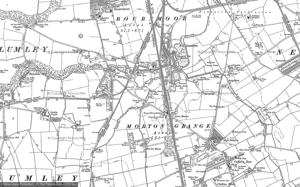 Old Map of New Lambton, 1895 in 1895