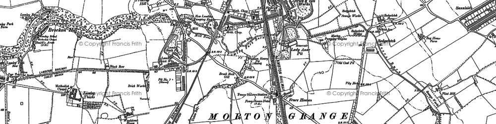 Old map of New Lambton in 1895