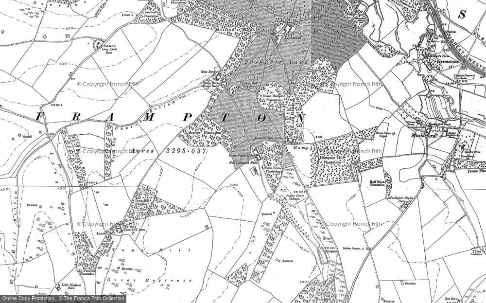 Old Map of New Littlewood Fm, 1886 - 1887 in 1886