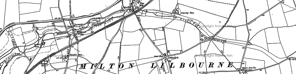 Old map of New Mill in 1899