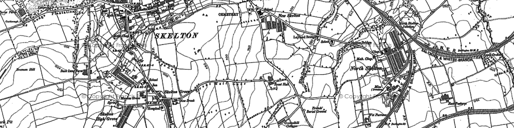 Old map of North Skelton in 1893