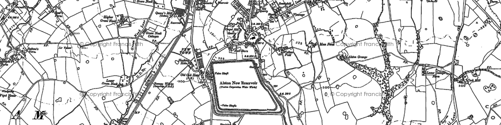 Old map of Butcher Fold in 1892