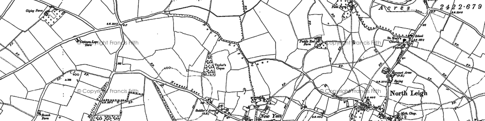 Old map of New Yatt in 1898