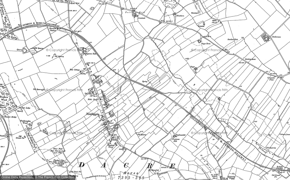 Old Map of Newbiggin, 1923 in 1923