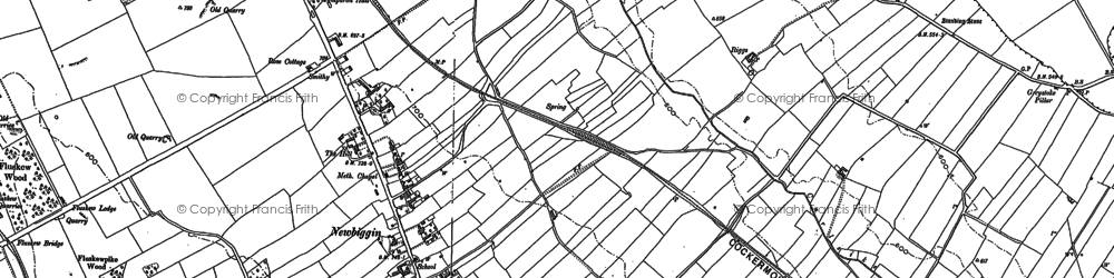 Old map of Newbiggin in 1923