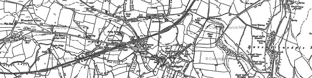 Old map of Wath in 1897