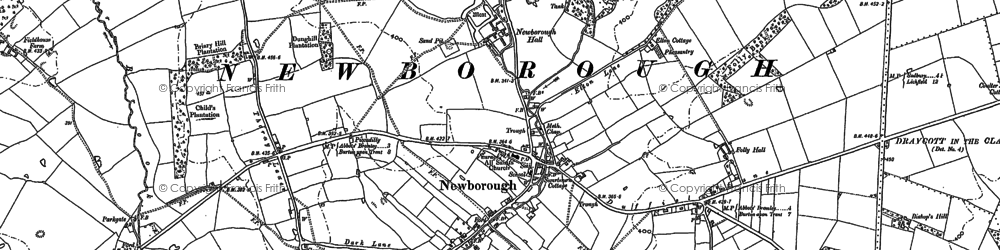 Old map of Holt Hill in 1882