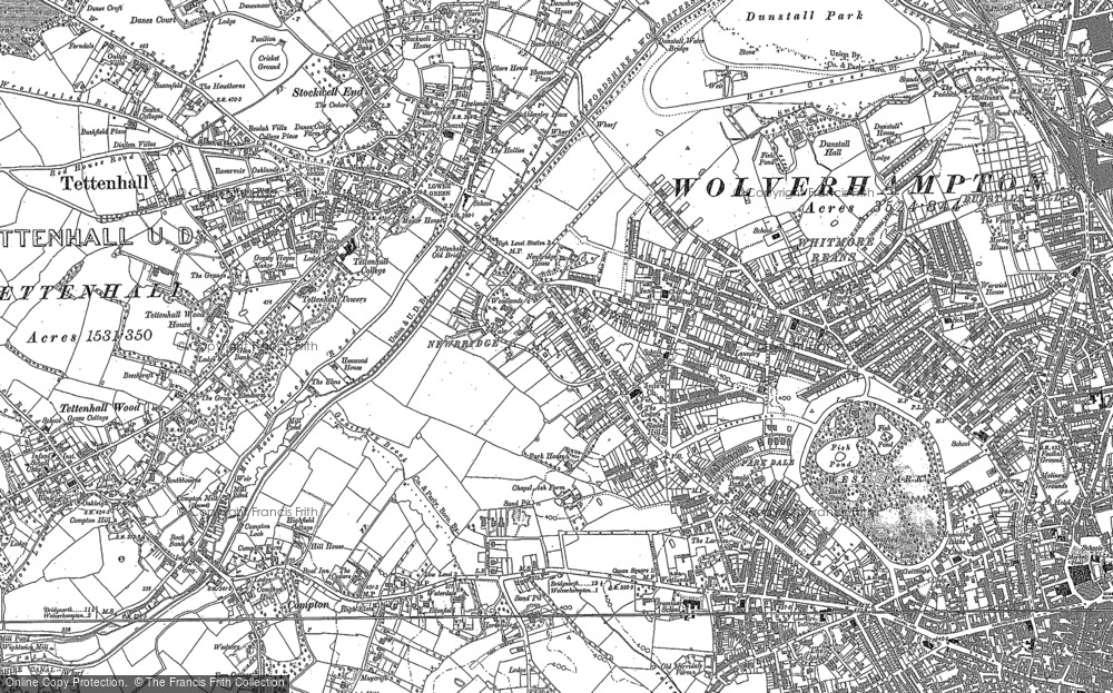 Old Map of Newbridge, 1886 in 1886