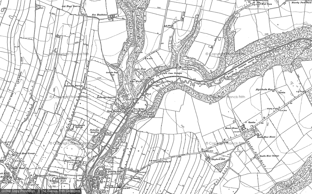 Old Map of Newbridge, 1887 - 1906 in 1887
