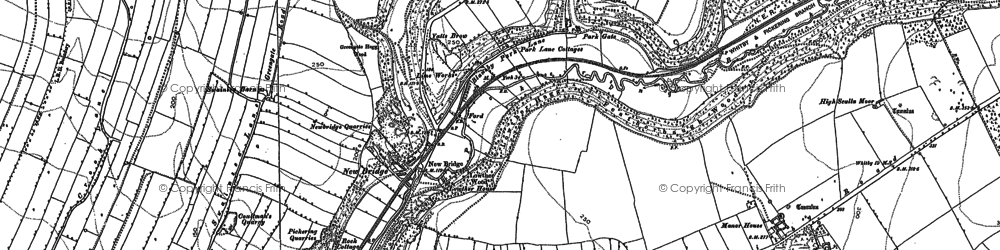 Old map of Newbridge in 1887