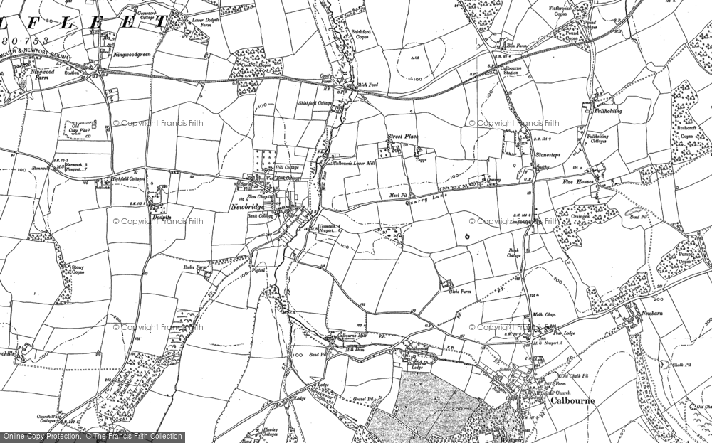 Old Map of Newbridge, 1907 in 1907