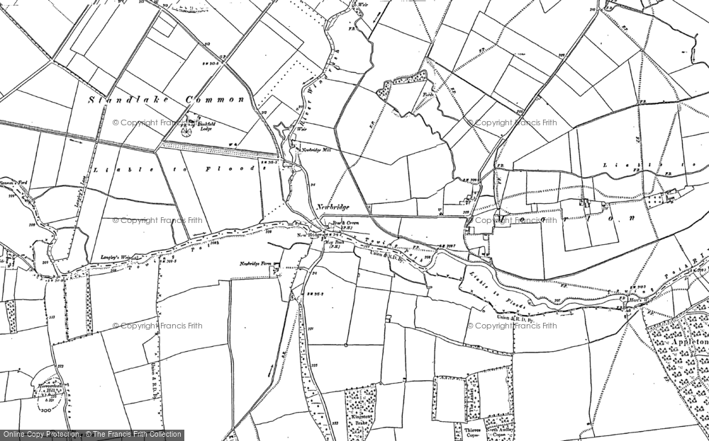 Old Map of Newbridge, 1911 in 1911