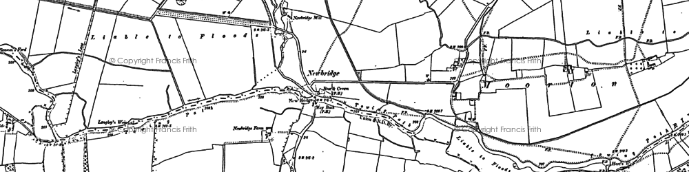 Old map of Newbridge in 1911