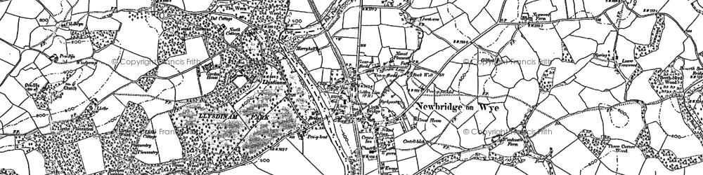 Old map of Aberithon in 1902