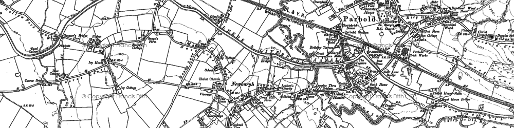 Old map of Woodcock Hall in 1892