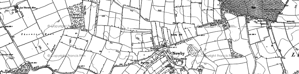 Old map of Newby in 1892
