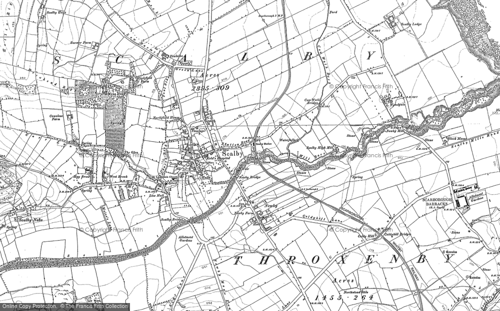 Old Map of Newby, 1910 in 1910
