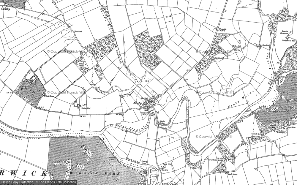 Old Map of Newby East, 1899 in 1899