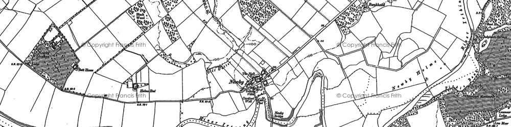 Old map of Newby East in 1899