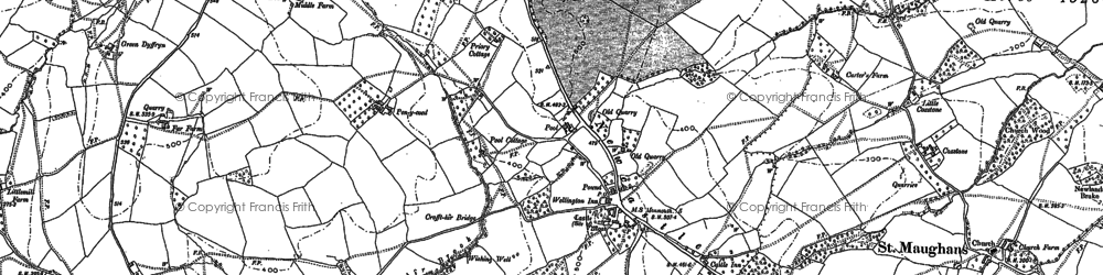 Old map of Crossway in 1900