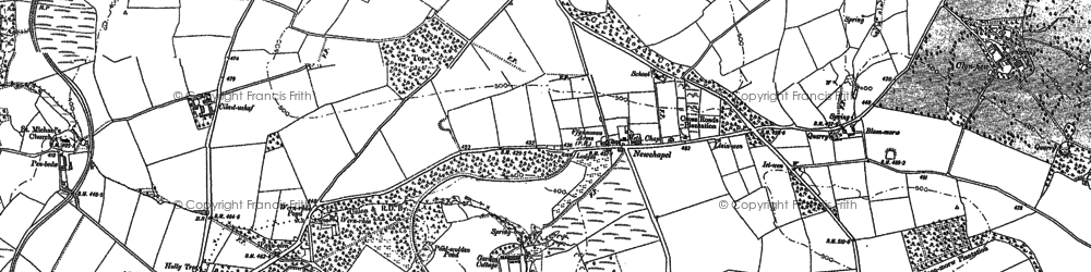 Old map of Newchapel in 1904