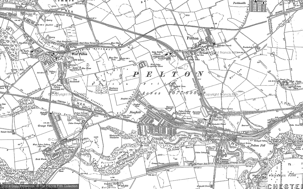Old Map of Newfield, 1895 in 1895