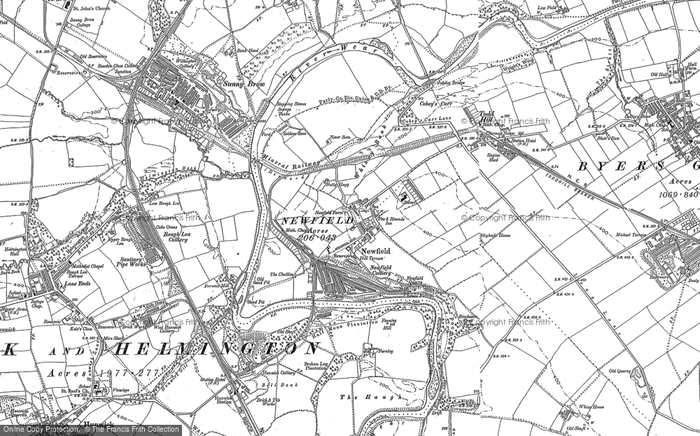 Old Map of Newfield, 1896 in 1896