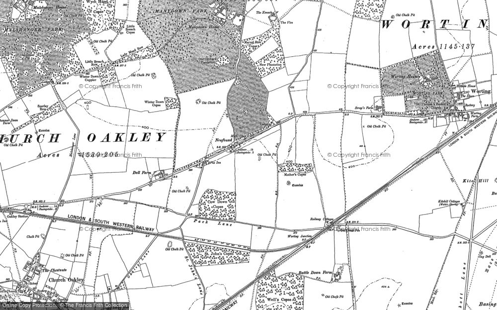Old Map of Newfound, 1894 in 1894