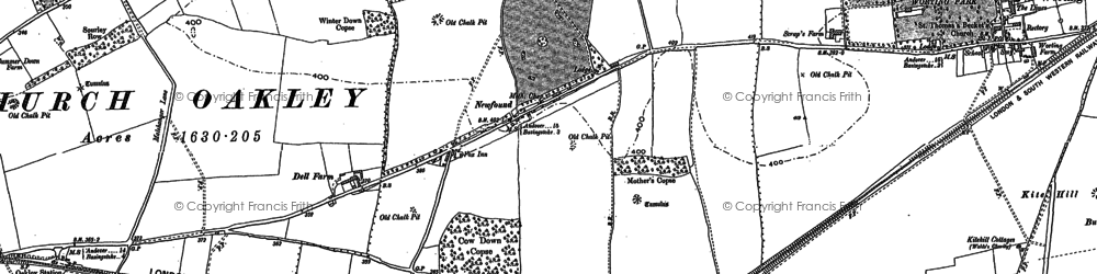 Old map of Newfound in 1894