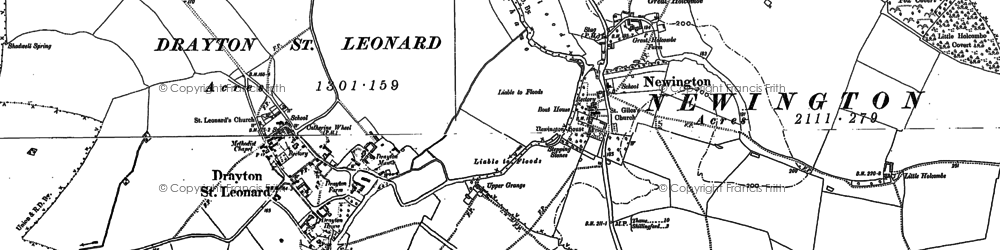 Old map of Great Holcombe in 1897