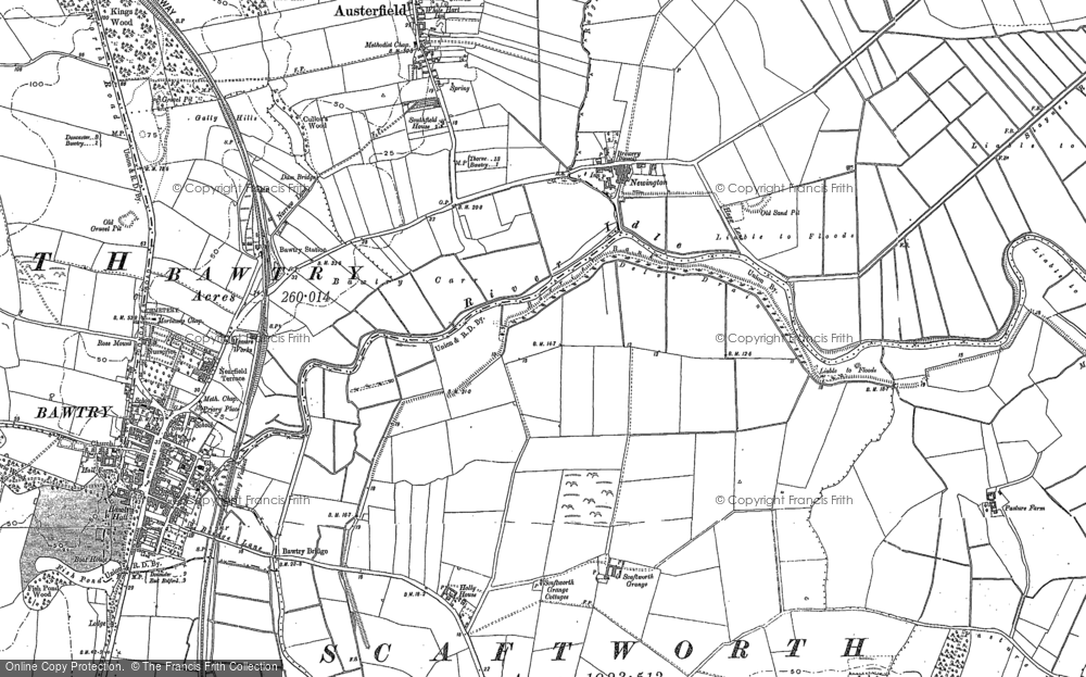 Old Map of Newington, 1901 in 1901