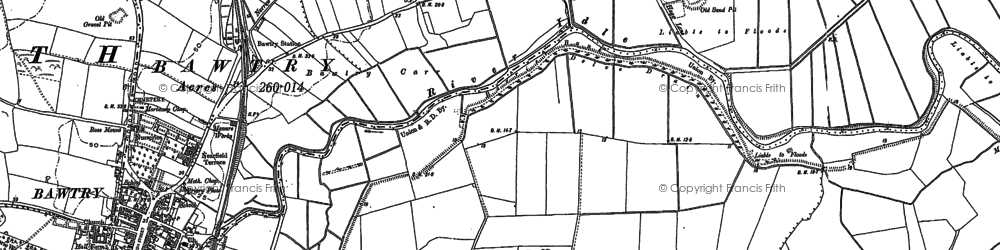 Old map of Newington in 1901
