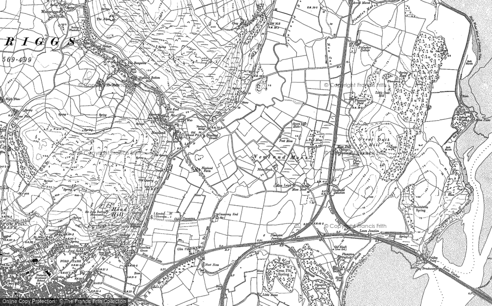 Old Map of Historic Map covering Leven Viaduct in 1848