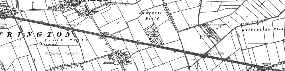 Old map of Newland in 1888