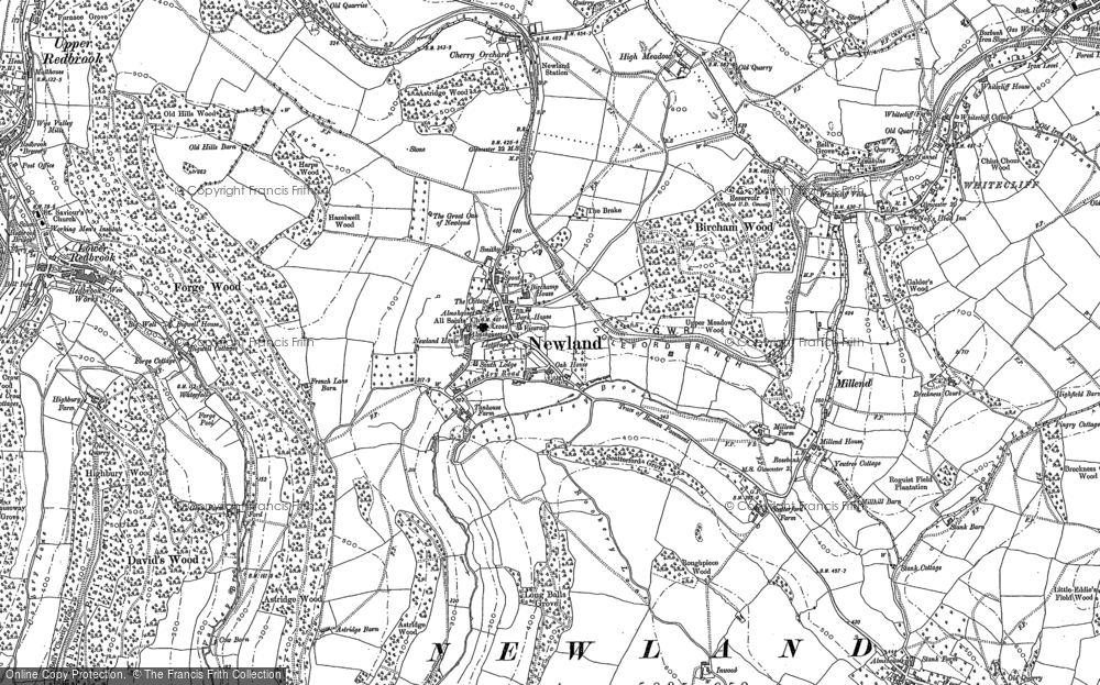 Old Map of Newland, 1900 in 1900