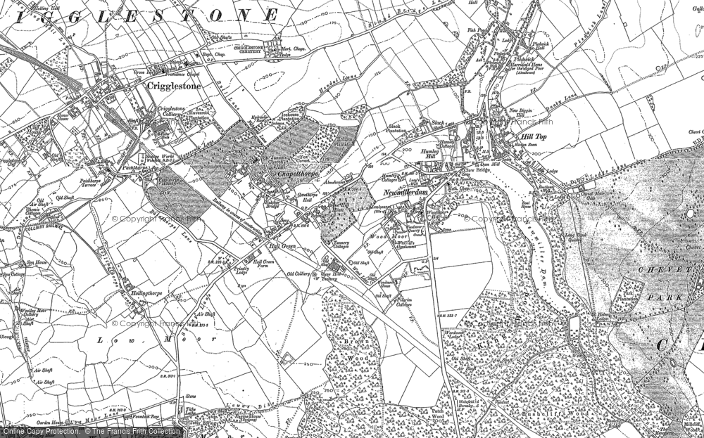 Old Map of Historic Map covering Kettlethorpe in 1890