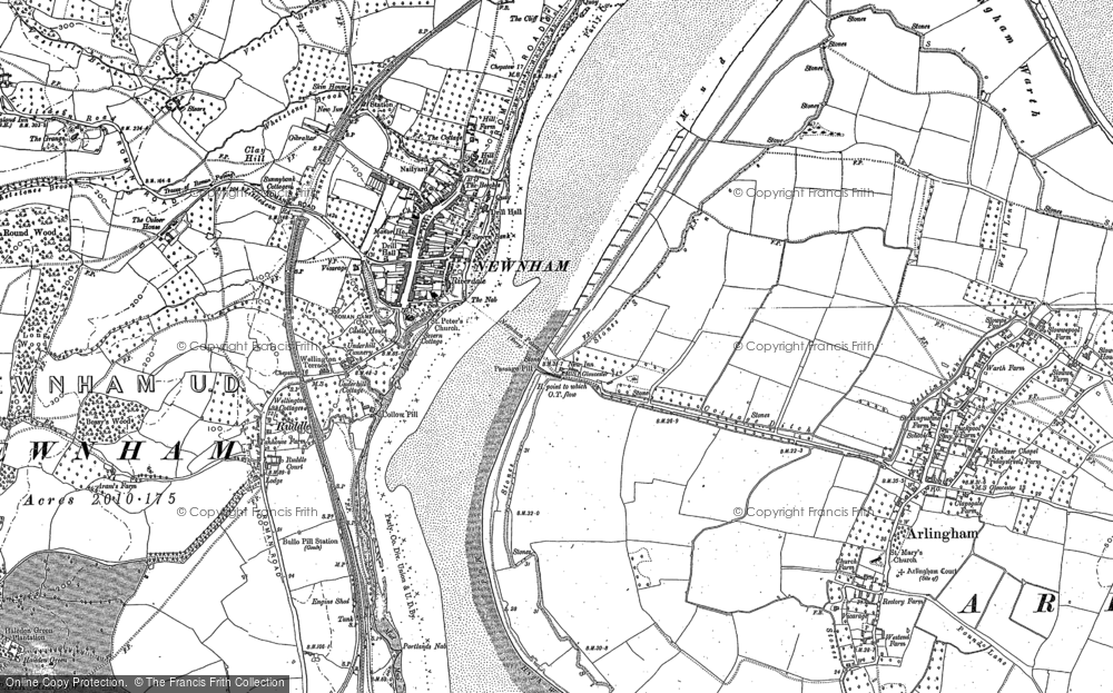 Old Map of Newnham, 1879 - 1901 in 1879
