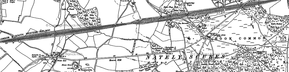 Old map of Newnham in 1894