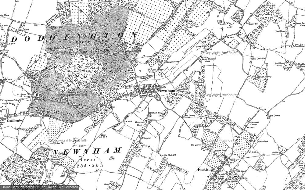 Old Map of Historic Map covering Seed in 1896