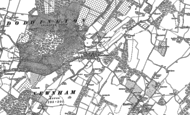 Old Map of Newnham, 1896