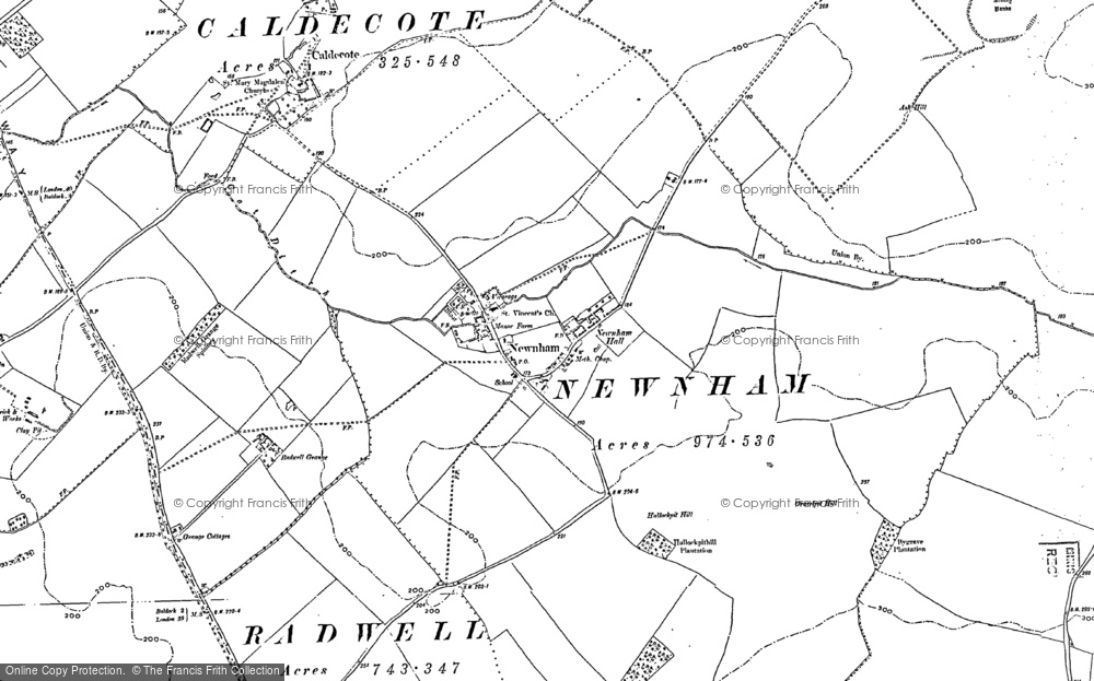 Old Map of Newnham, 1900 in 1900