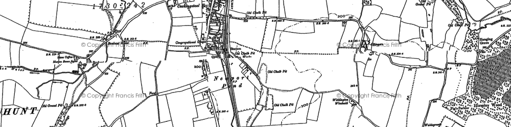 Old map of Bonhunt in 1896