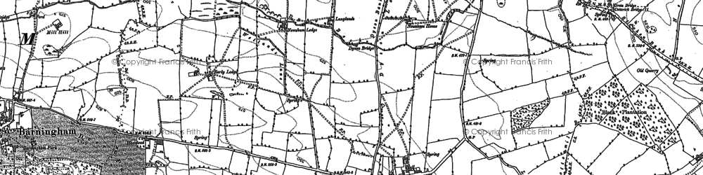 Old map of Newsham in 1854
