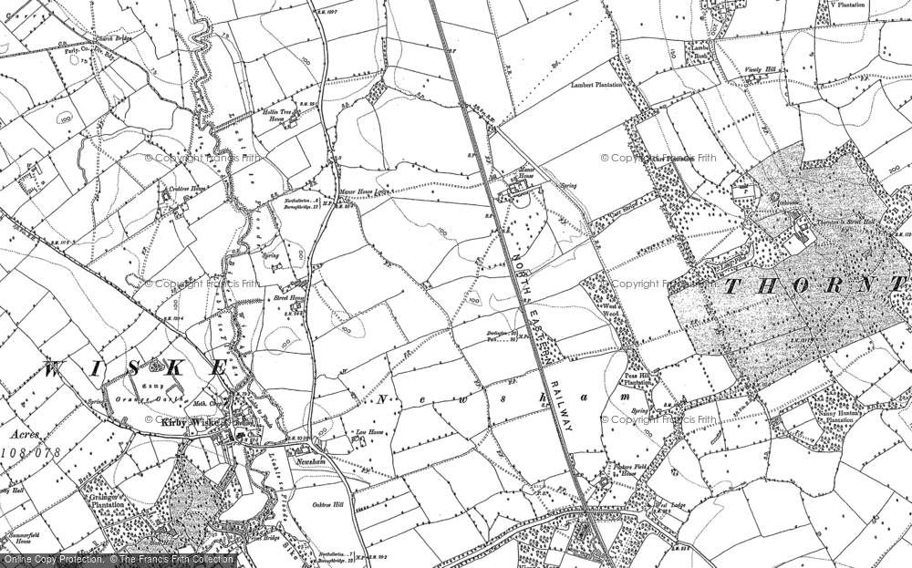 Old Map of Historic Map covering Avenue Grange in 1892