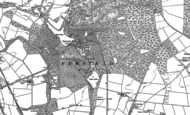Old Map of Newstead Abbey, 1899