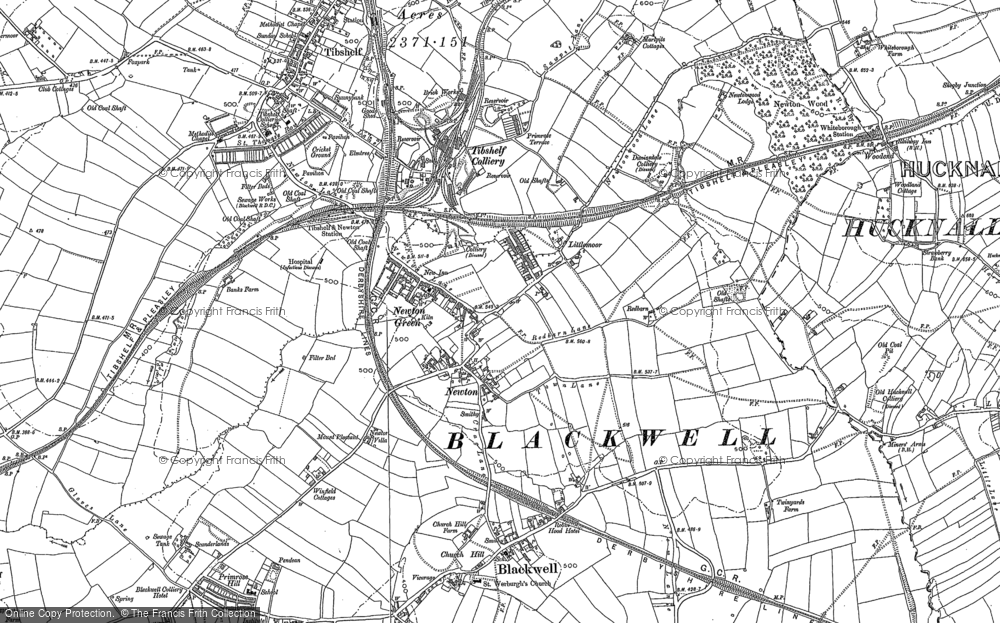 Old Map of Newton, 1877 - 1898 in 1877