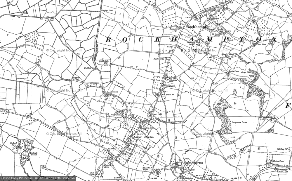 Old Map of Newton, 1880 in 1880