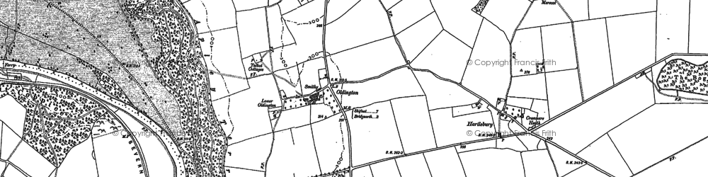 Old map of Bayley's Corner in 1882