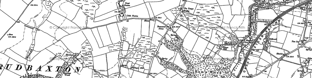 Old map of Selvedge in 1887
